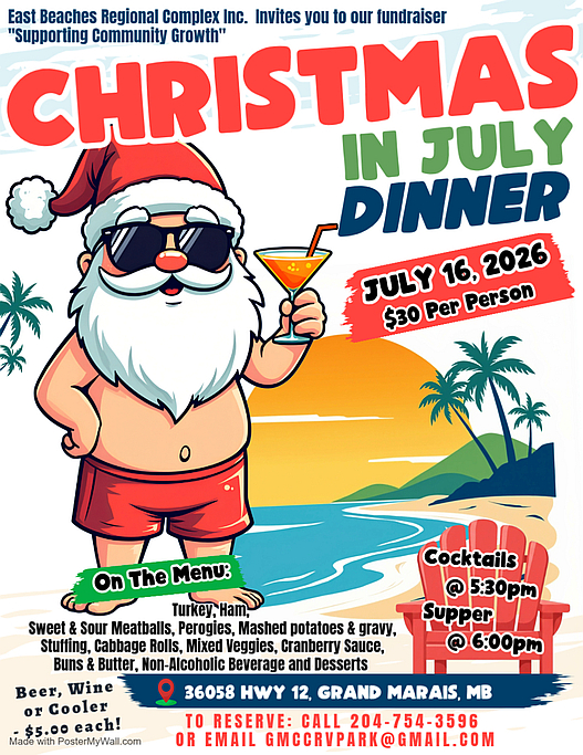 christmas in July poster